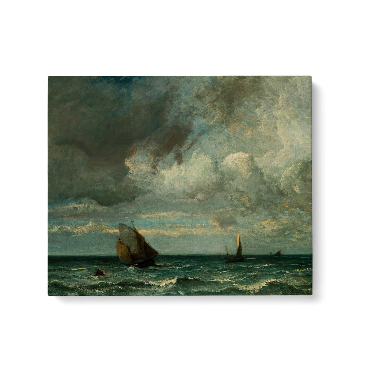 Barks Fleeing Before the Storm - Standard Matte Canvas (1.25") - Mystic Machine Art