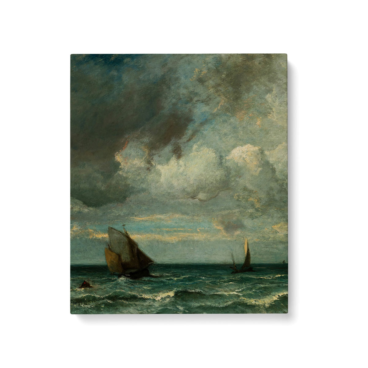 Barks Fleeing Before the Storm - Standard Matte Canvas (1.25") - Mystic Machine Art