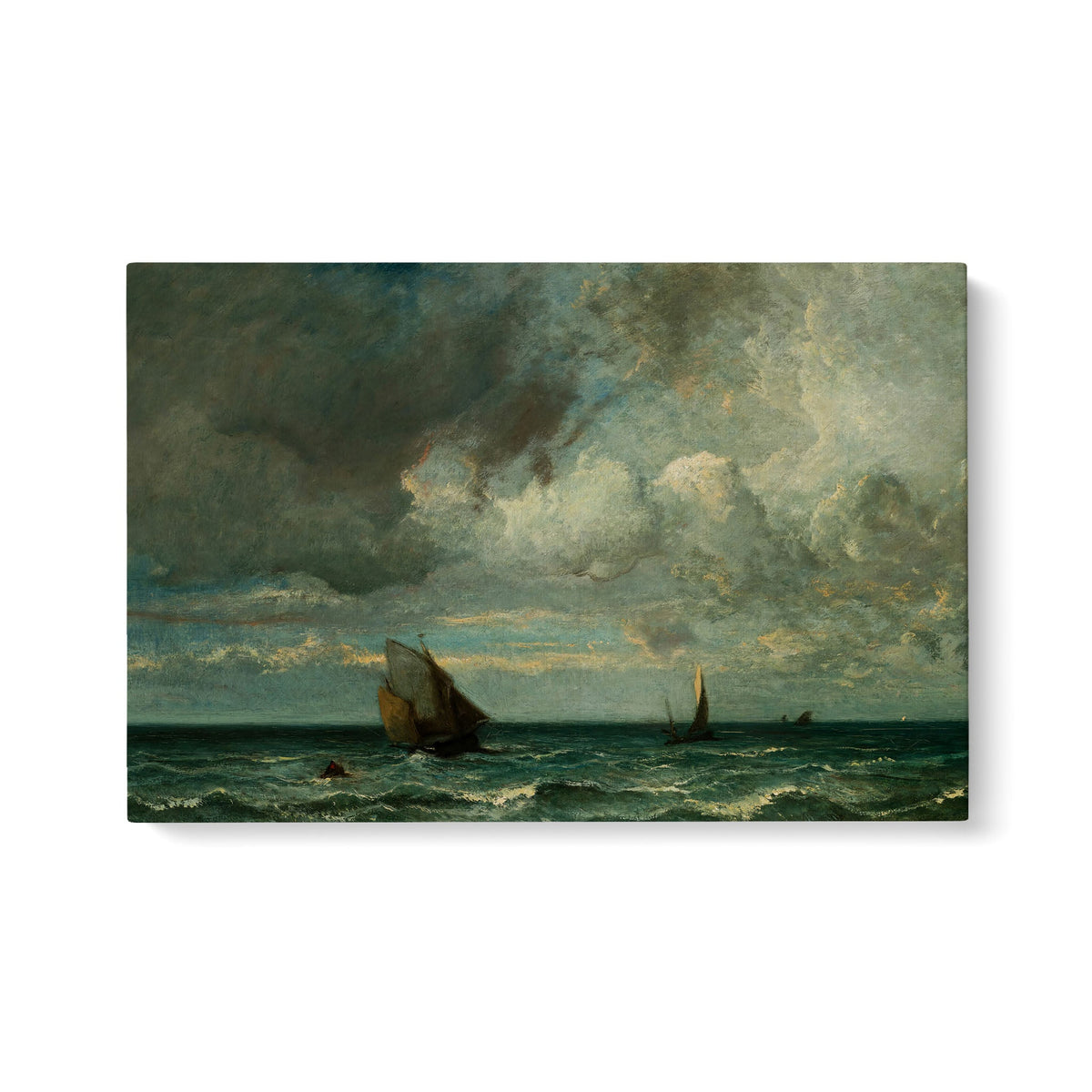 Barks Fleeing Before the Storm - Standard Matte Canvas (1.25") - Mystic Machine Art