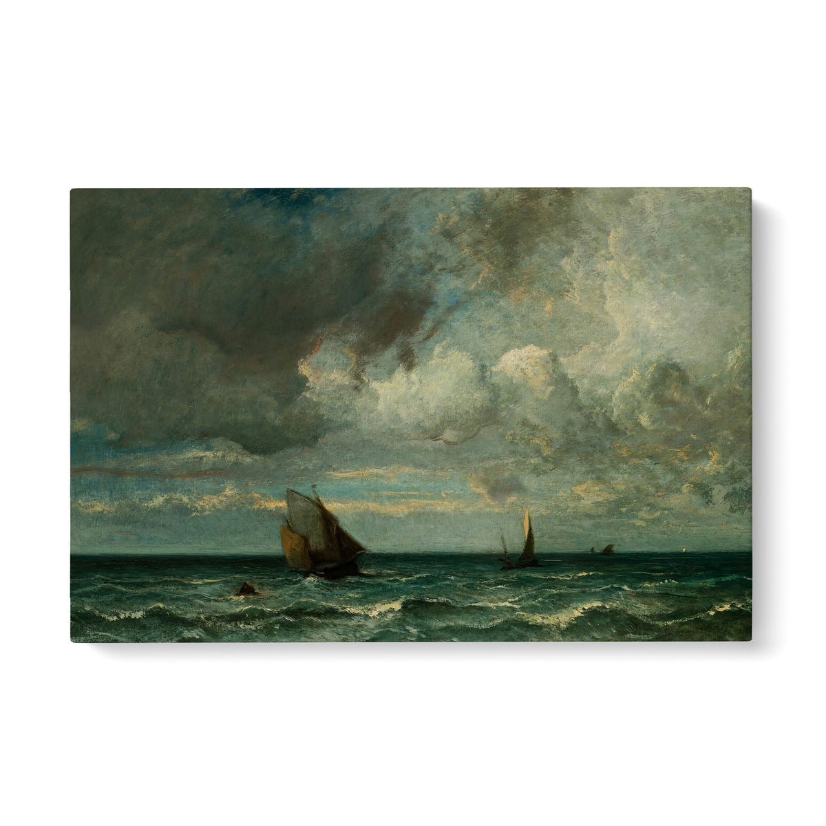 Barks Fleeing Before the Storm - Standard Matte Canvas (1.25") - Mystic Machine Art