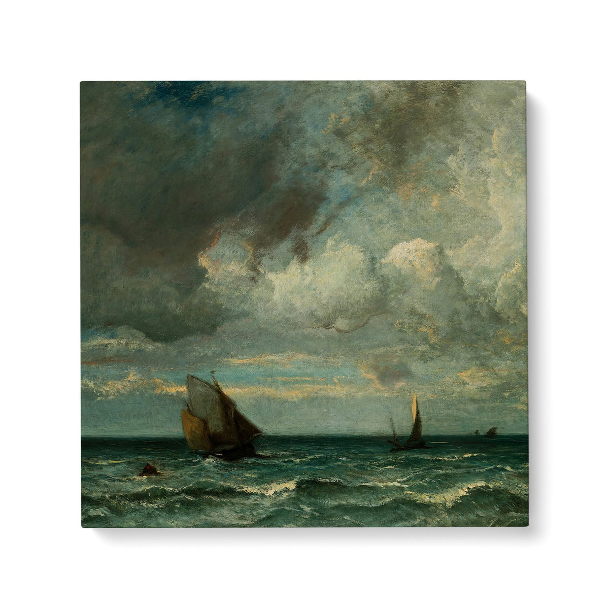 Barks Fleeing Before the Storm - Standard Matte Canvas (1.25") - Mystic Machine Art
