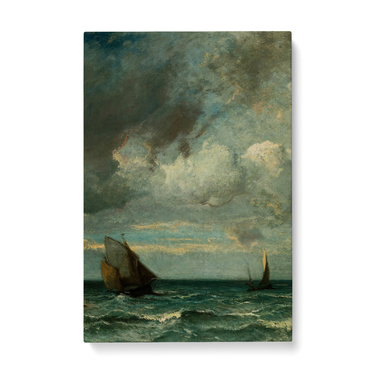 Barks Fleeing Before the Storm - Standard Matte Canvas (1.25") - Mystic Machine Art