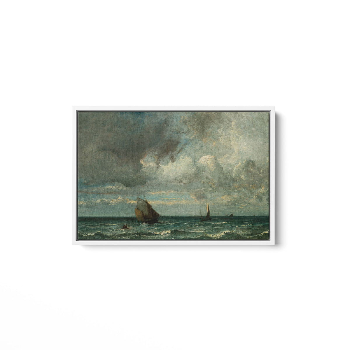 Barks Fleeing Before the Storm - Framed Matte Canvas - Mystic Machine Art