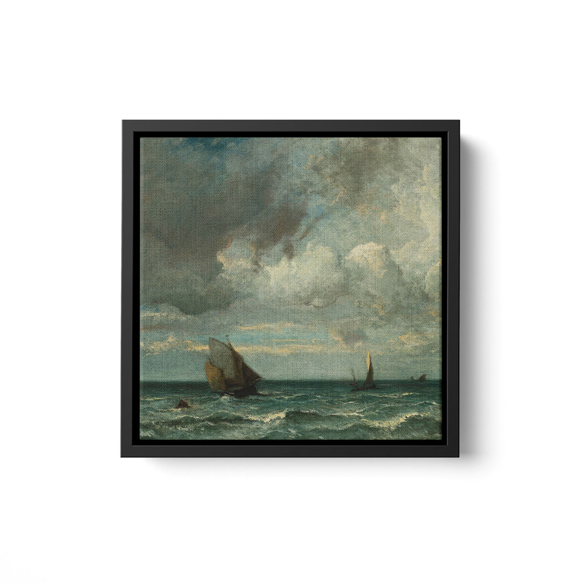 Barks Fleeing Before the Storm - Framed Matte Canvas - Mystic Machine Art