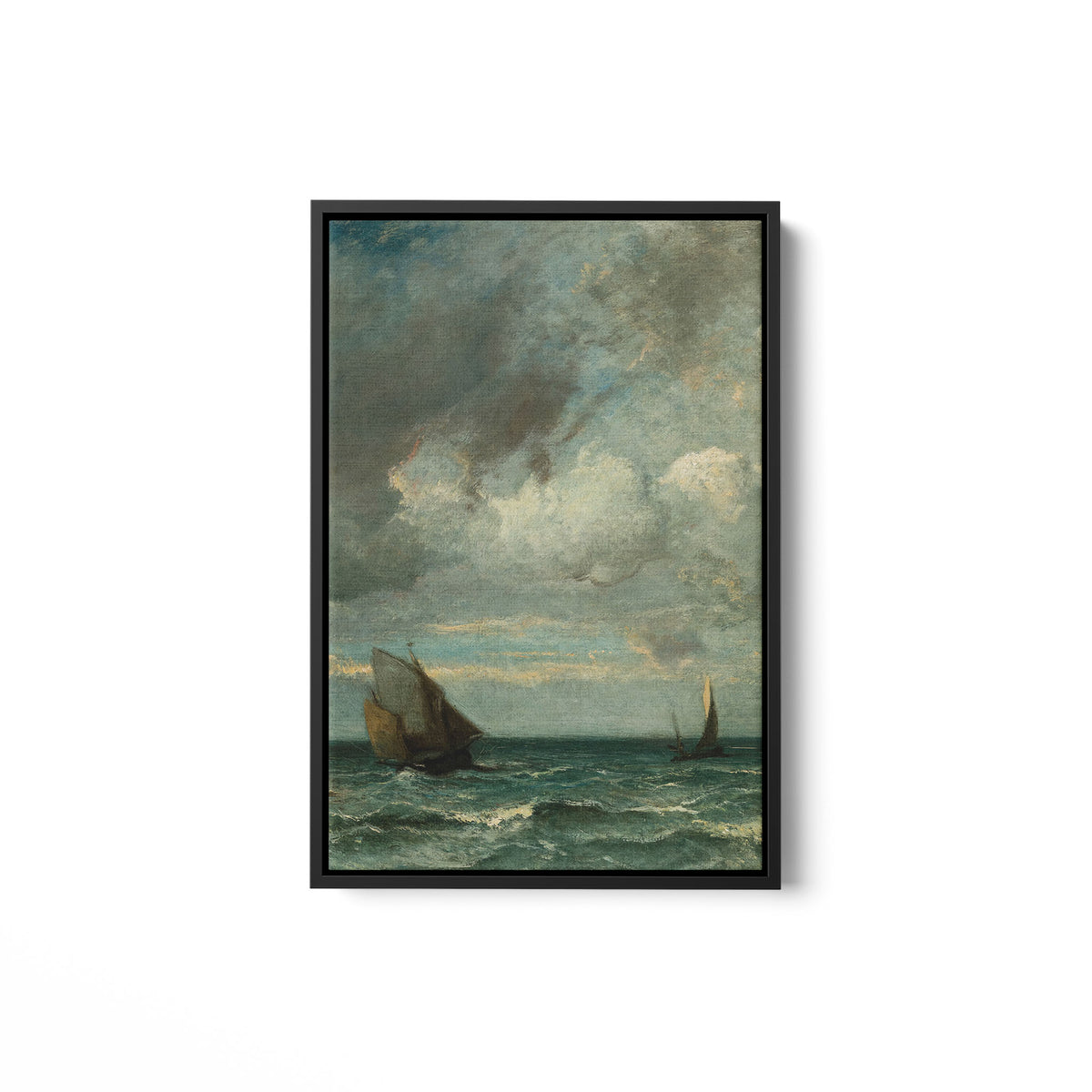 Barks Fleeing Before the Storm - Framed Matte Canvas - Mystic Machine Art