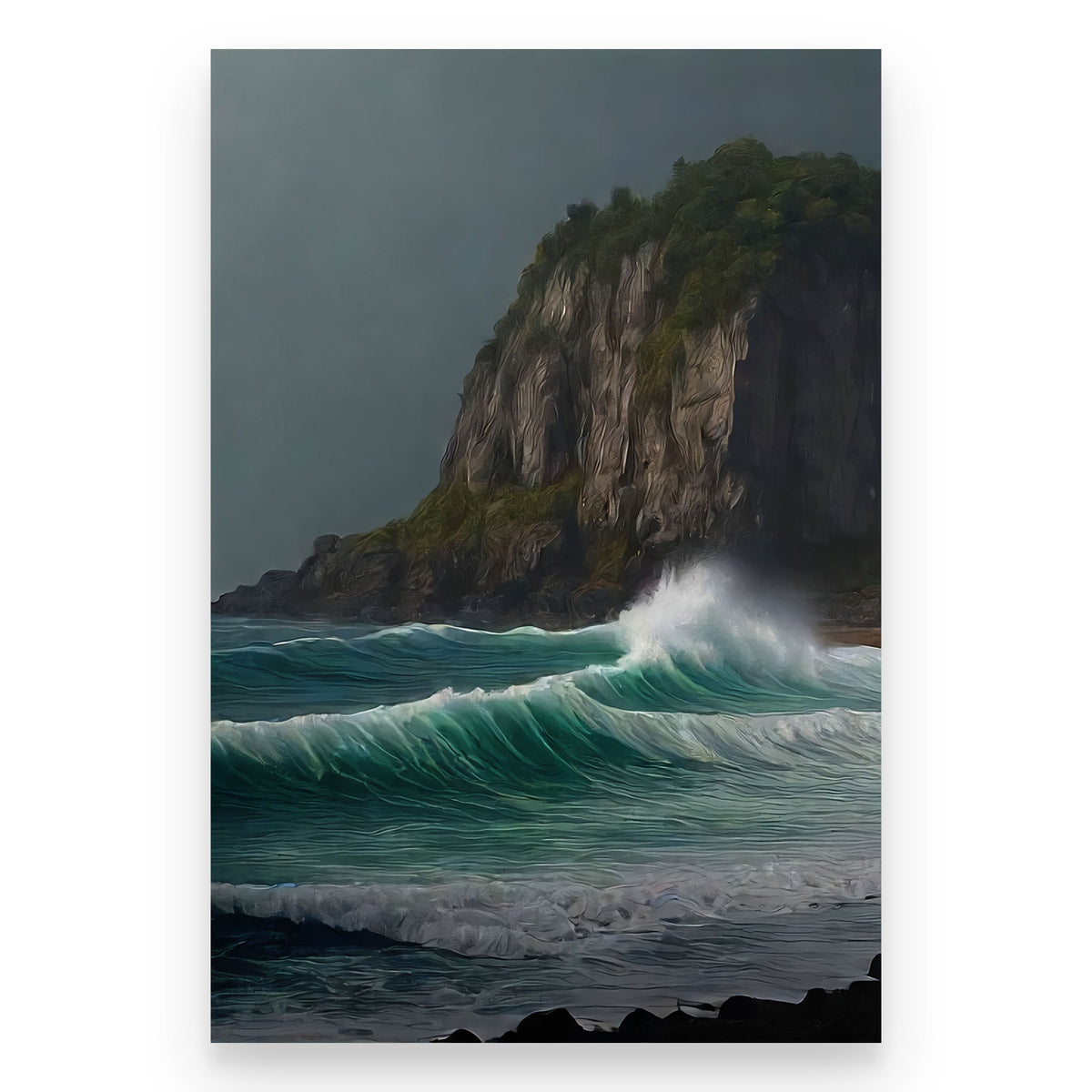 Wave Break - Standard Poster - Mystic Machine Art