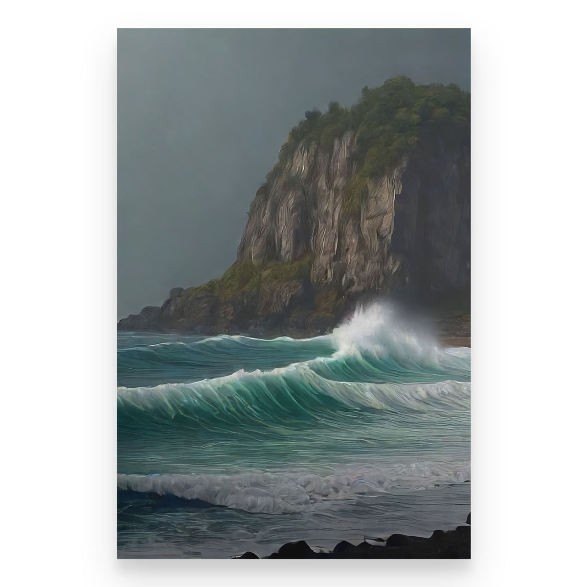 Wave Break - Standard Poster - Mystic Machine Art