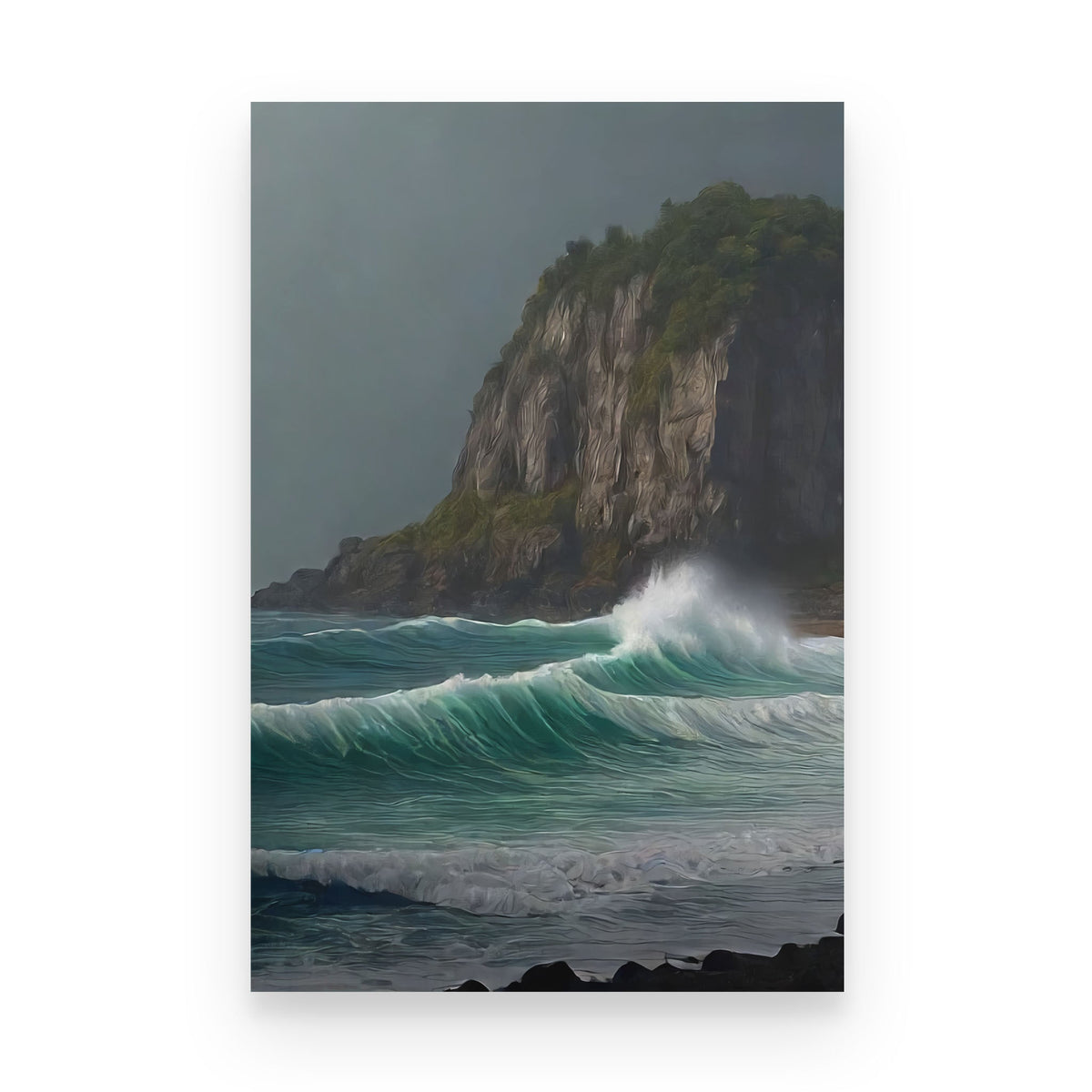 Wave Break - Standard Poster - Mystic Machine Art