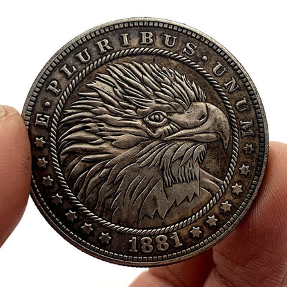 1881 Wandering Eagle Commemorative Keepsake Coin. - Mystic Machine Art