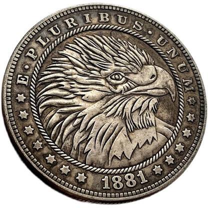 1881 Wandering Eagle Commemorative Keepsake Coin. - Mystic Machine Art