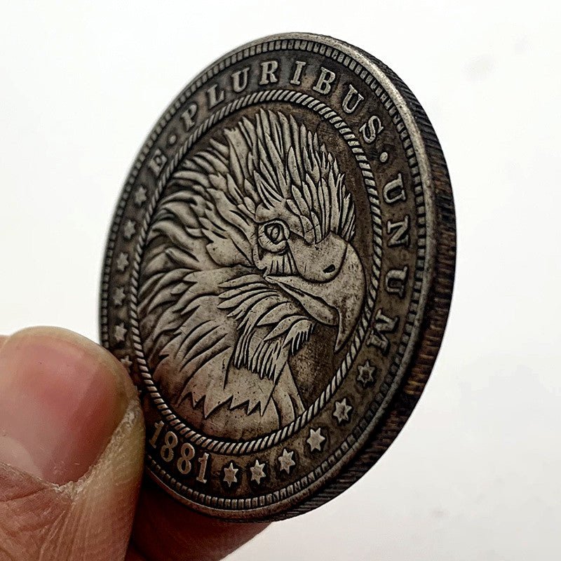 1881 Wandering Eagle Commemorative Keepsake Coin. - Mystic Machine Art