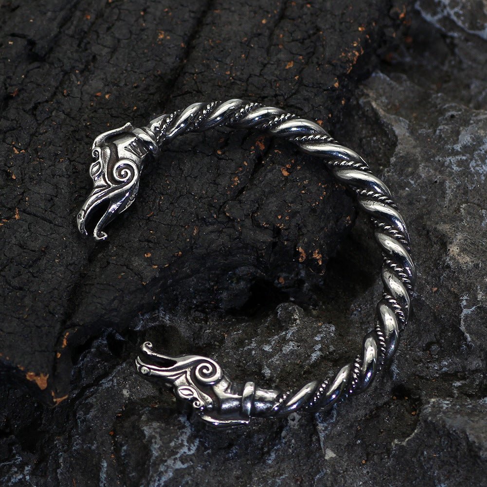 Amphisbaena Cuff Bracelet - Mystic Machine Art