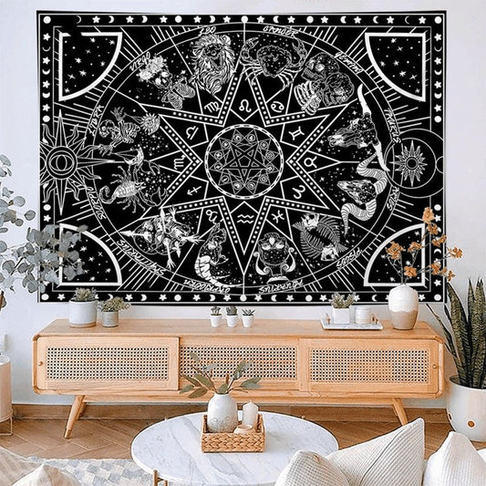 Astrological Constellation Tapestry - Mystic Machine Art