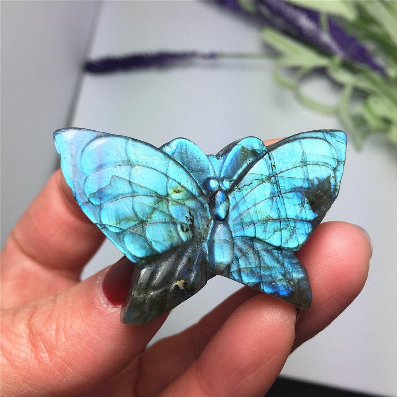 Crystal Stone Butterfly Pendant Decoration Crafts - Mystic Machine Art