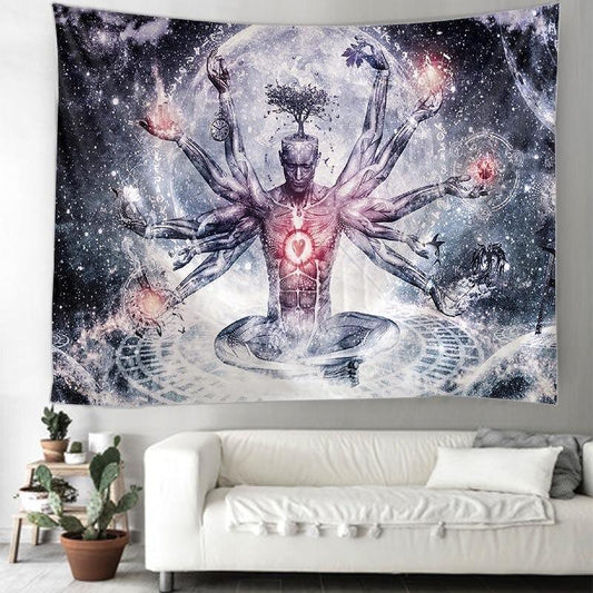 Grasping the Universe Tapestry - Mystic Machine Art
