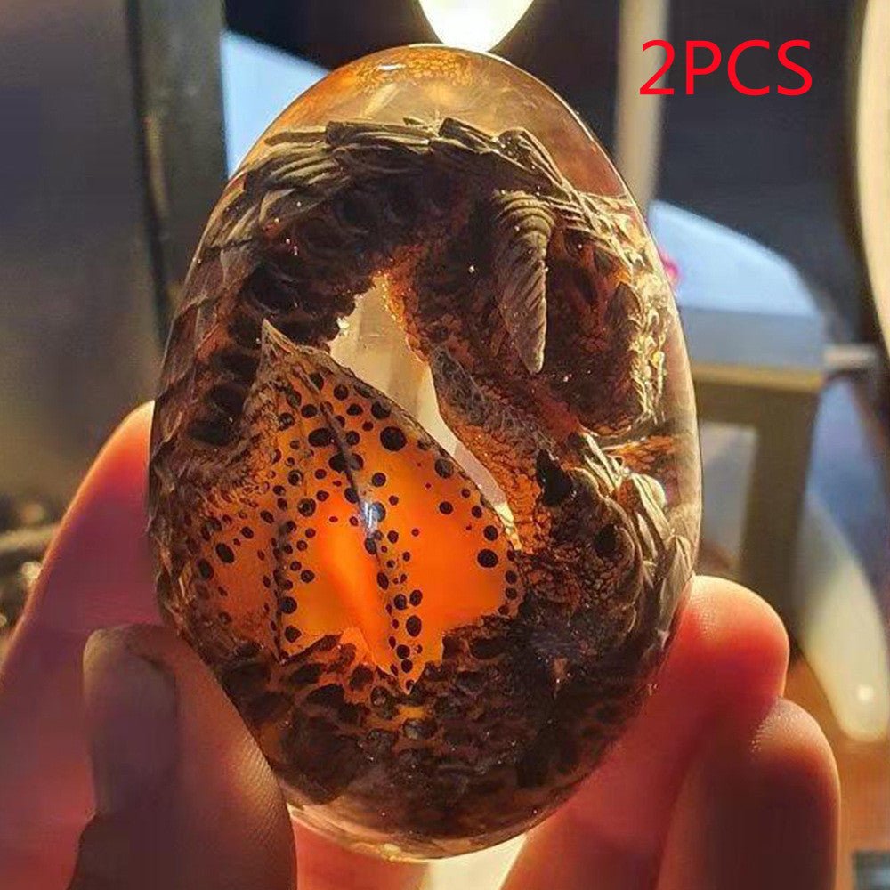 Lava Dragon Egg Desktop Decoration Dinosaur Egg Resin Crafts - Mystic Machine Art