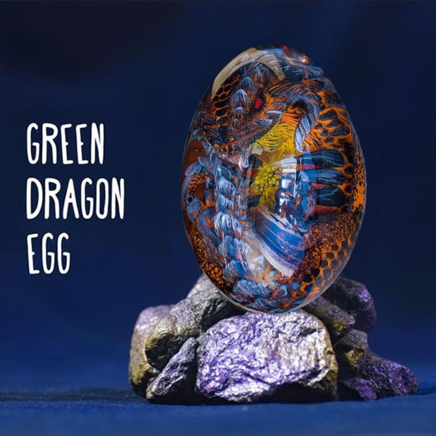 Lava Dragon Egg Desktop Decoration Dinosaur Egg Resin Crafts - Mystic Machine Art