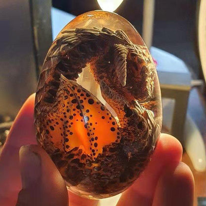 Lava Dragon Egg Desktop Decoration Dinosaur Egg Resin Crafts - Mystic Machine Art