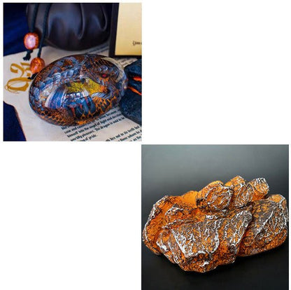 Lava Dragon Egg Desktop Decoration Dinosaur Egg Resin Crafts - Mystic Machine Art