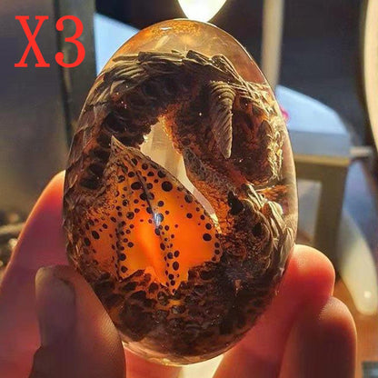 Lava Dragon Egg Desktop Decoration Dinosaur Egg Resin Crafts - Mystic Machine Art