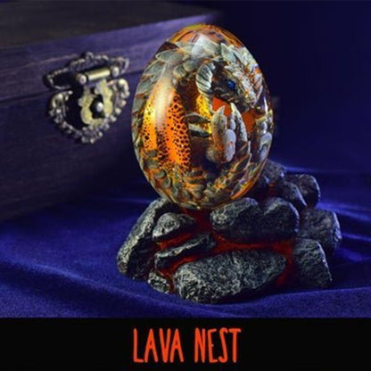 Lava Dragon Egg Desktop Decoration Dinosaur Egg Resin Crafts - Mystic Machine Art