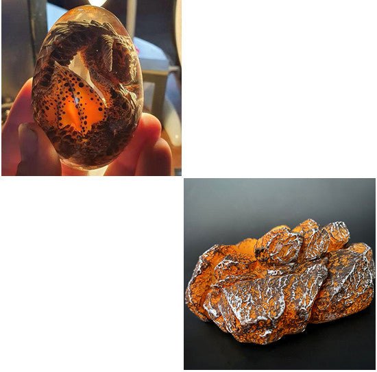 Lava Dragon Egg Desktop Decoration Dinosaur Egg Resin Crafts - Mystic Machine Art