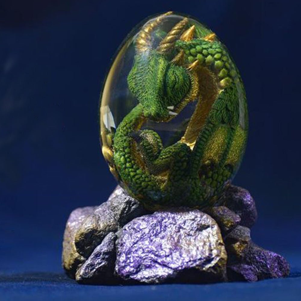 Lava Dragon Egg Desktop Decoration Dinosaur Egg Resin Crafts - Mystic Machine Art