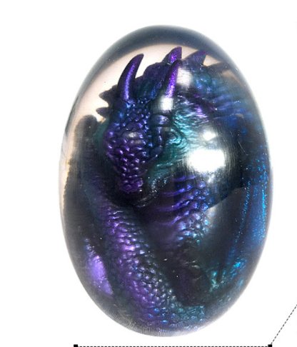 Lava Dragon Egg Desktop Decoration Dinosaur Egg Resin Crafts - Mystic Machine Art