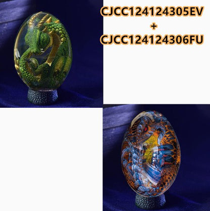 Lava Dragon Egg Desktop Decoration Dinosaur Egg Resin Crafts - Mystic Machine Art