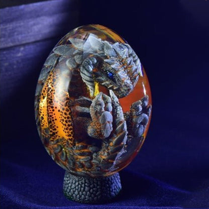 Lava Dragon Egg Desktop Decoration Dinosaur Egg Resin Crafts - Mystic Machine Art