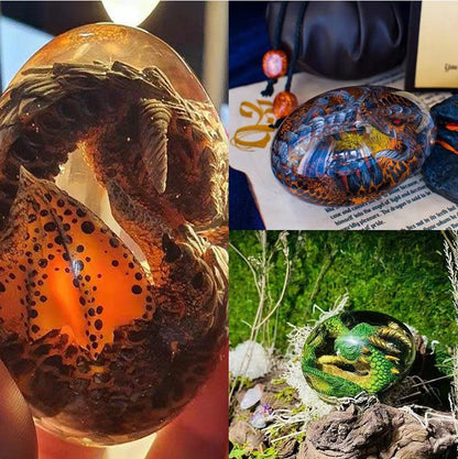 Lava Dragon Egg Desktop Decoration Dinosaur Egg Resin Crafts - Mystic Machine Art