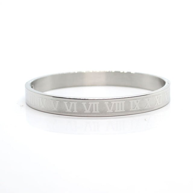 Men's 19" Roman Numeral Bangle - Mystic Machine Art