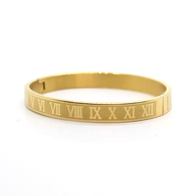 Men's 19" Roman Numeral Bangle - Mystic Machine Art