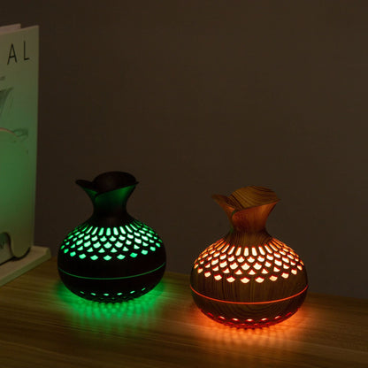 Mini Desktop Creativity Three-leaf Flower Humidifier - Mystic Machine Art