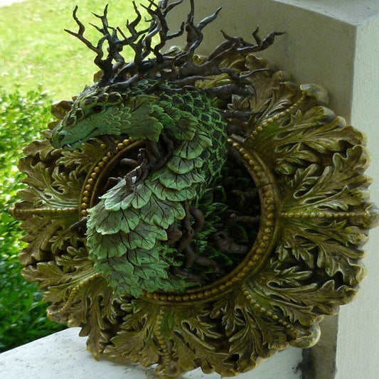 Mirror Dragon Forest Dragon Garden Ornament Crafts - Mystic Machine Art