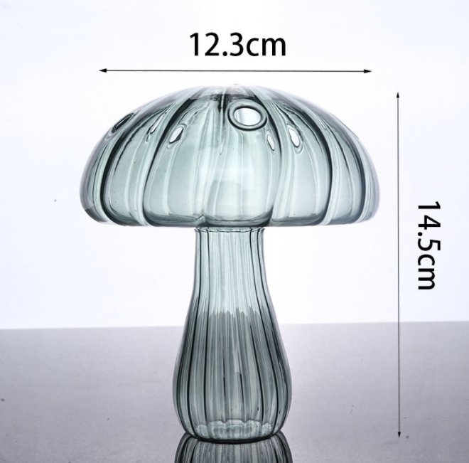 Mushroom Aromatherapy Bottle Tabletop Hydroponic Planter - Mystic Machine Art