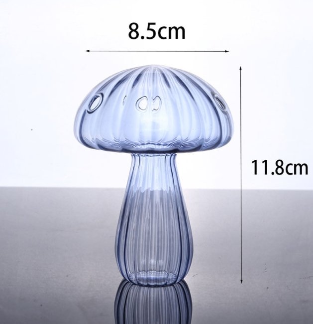 Mushroom Aromatherapy Bottle Tabletop Hydroponic Planter - Mystic Machine Art