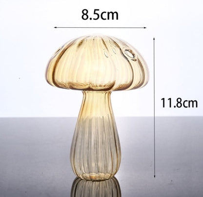 Mushroom Aromatherapy Bottle Tabletop Hydroponic Planter - Mystic Machine Art