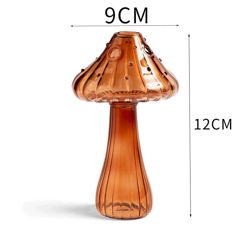 Mushroom Aromatherapy Bottle Tabletop Hydroponic Planter - Mystic Machine Art