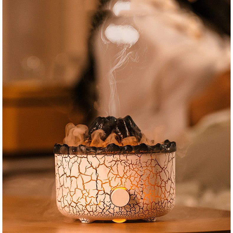 New Creative Volcano Humidifier Aromatherapy Machine Spray Jellyfish Air Flame Humidifier Diffuser - Mystic Machine Art