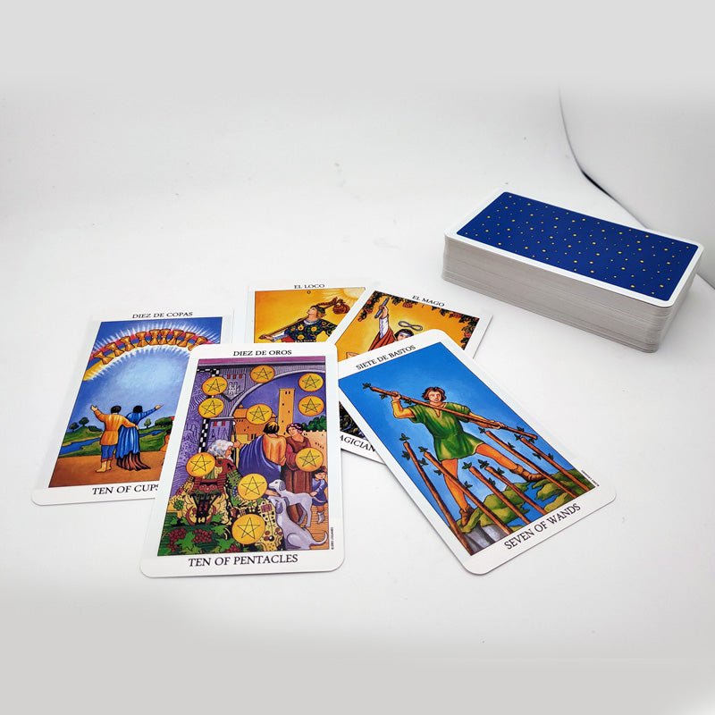 Rider Waite Tarot Cards - Spanish/English Edition - Mystic Machine Art