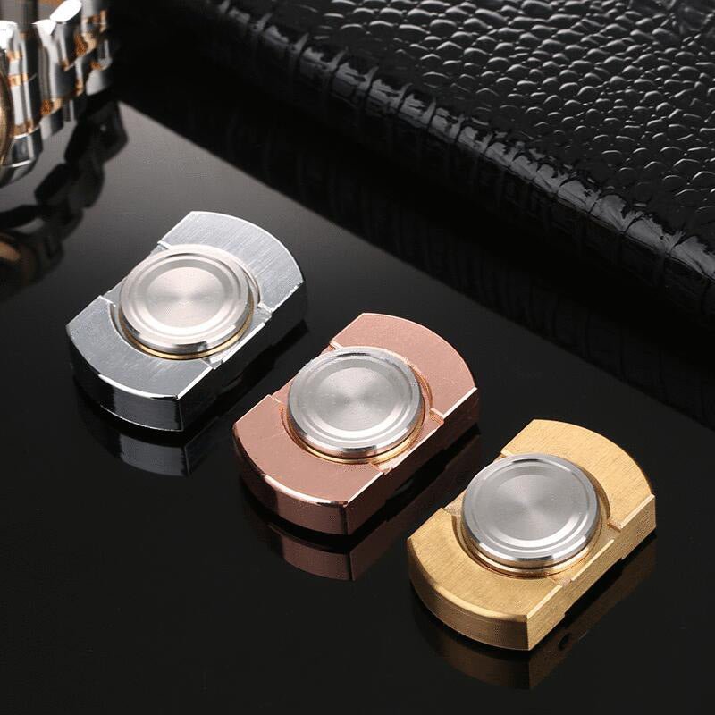 Stainless Steel Small Square Fidget Spinner - Mystic Machine Art