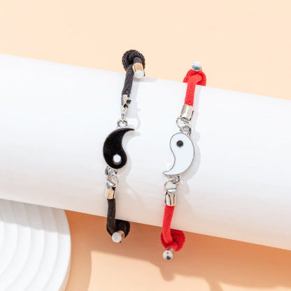 Women's Fashion Tai Chi Yin And Yang BFF Bracelet - Mystic Machine Art